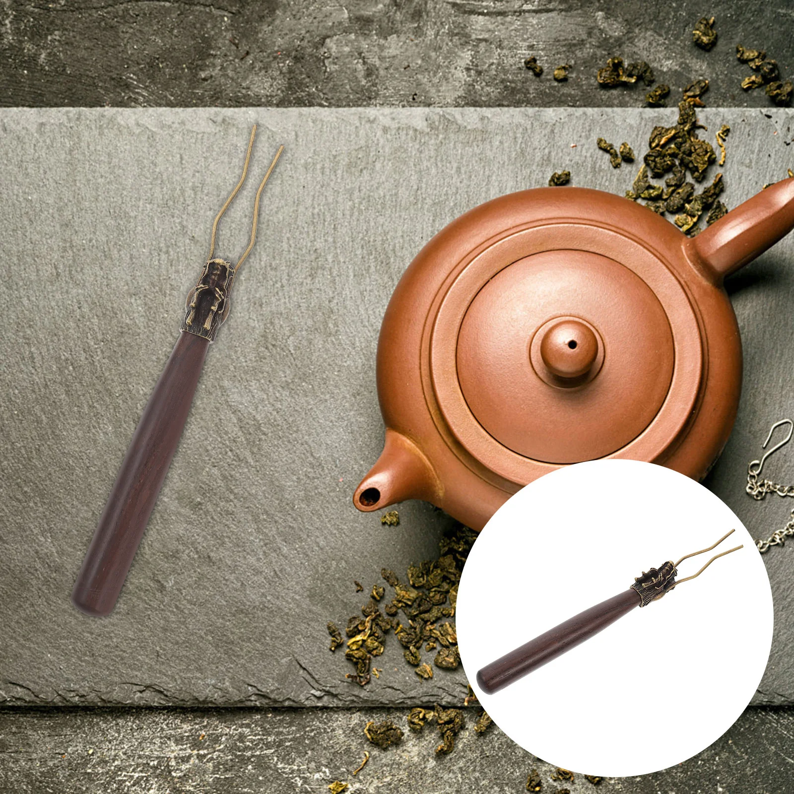 

Teacup Clamp Wooden Tea Clip Ergonomic Design Polished Treatment Safe Long Time Use Tea Set Tool Teacup Clip Tearoom Accessory