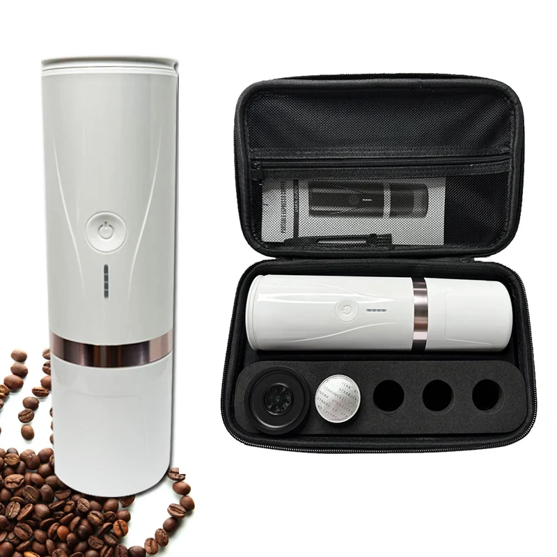 Portable Electric Coffee Maker Rechargeable Mini Battery Espresso Machine Aluminum with Heating Function for Travel Ce OEM 90 5v