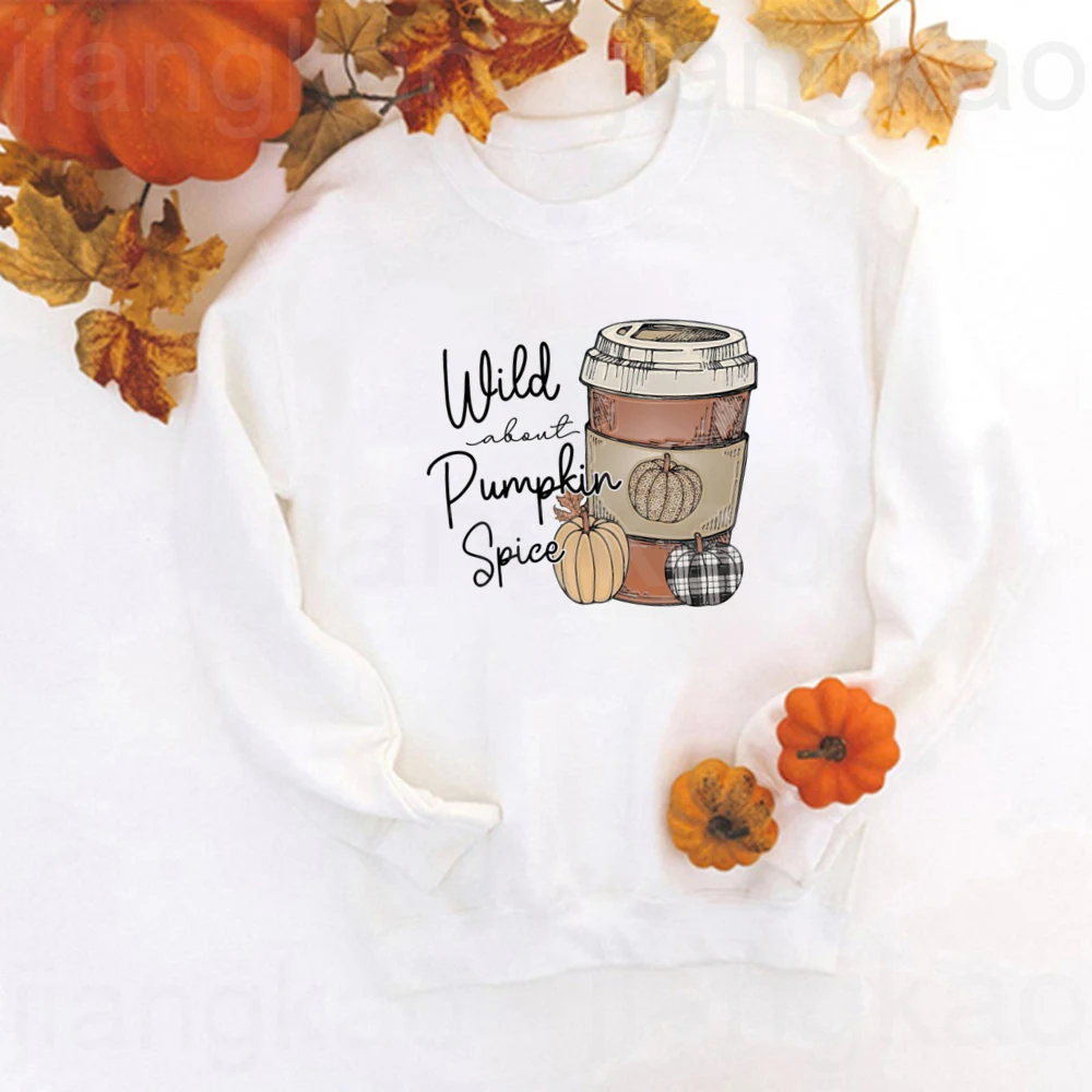 Just Girl Who Loves Fall Print Sweatshirt Thankful Grateful Fall Hoodie Women Fashion Autumn Holiday Pullover Top Famale Clothes