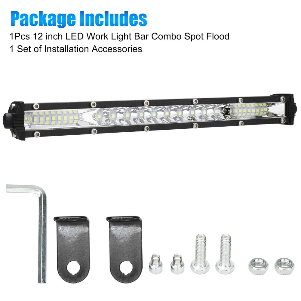 

12 Inch 450w Led Work Light Bar Flood Lamp Combination Truck Driving Light 6000K 12000lm for Suv 4wd Light Bar