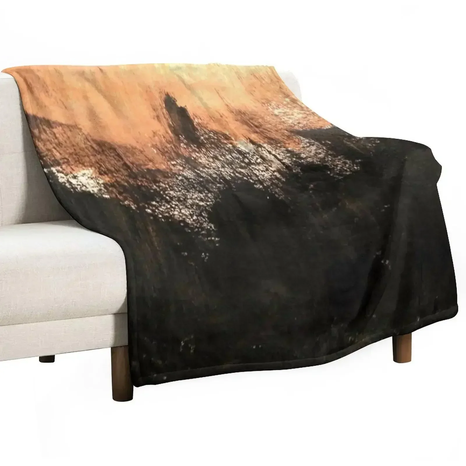 Copper abstract art Throw Blanket Softest Warm Summer Beddings Beach Heavy warm for winter Blankets