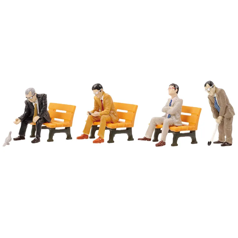 Japanese Genuine Gacha Scale Model The Unemployed Uncle's Daily Pretend To Go To Work Miniature Scene Action Figure Toys