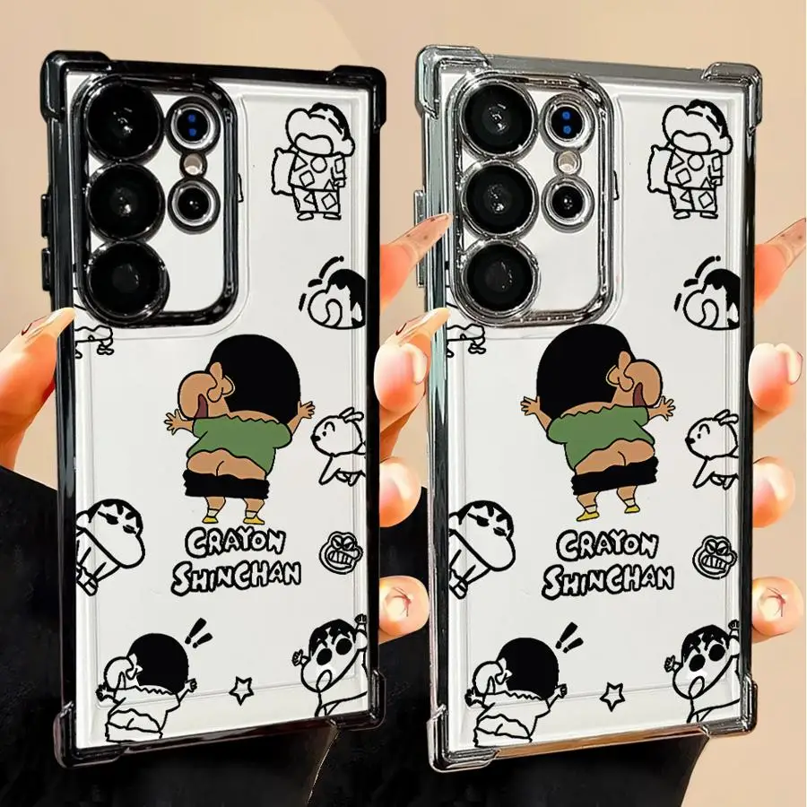 

Phone Cover Case for Samsung Galaxy S25 S21 Plus S20 FE S25Edge S23 S24 S22 Ultra Anime C-CrayonS S-ShinChanS