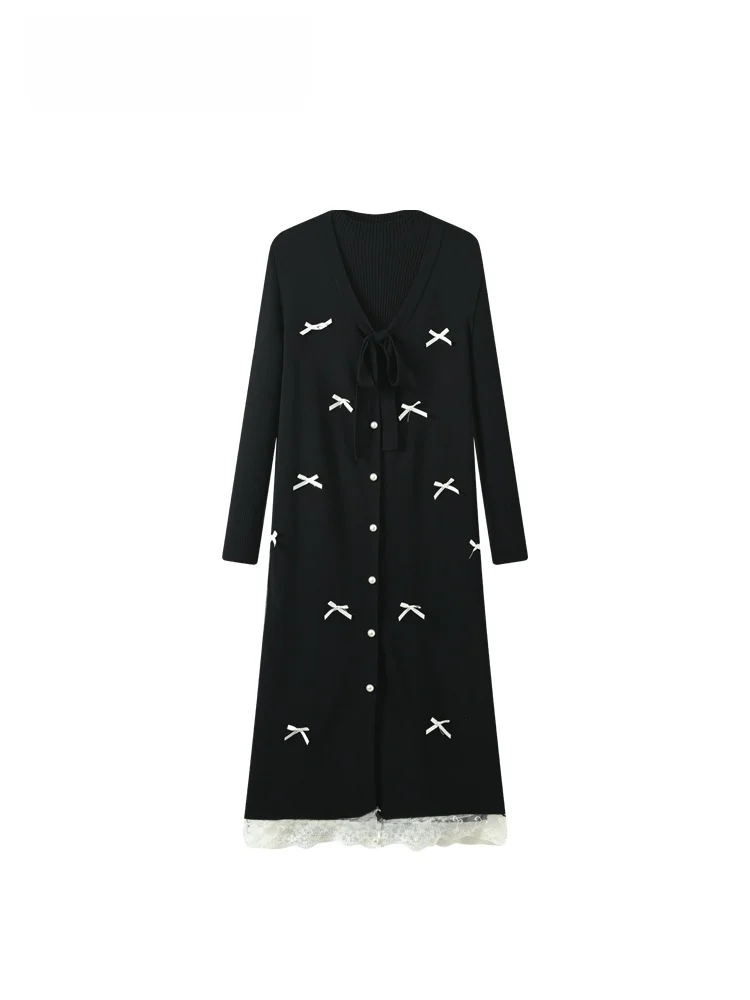 

CaraCLUB большие размеры, осенний новый антивозрастной жилет Dr Set, женский модный вязаный свитер и комплект Dr для полных си...