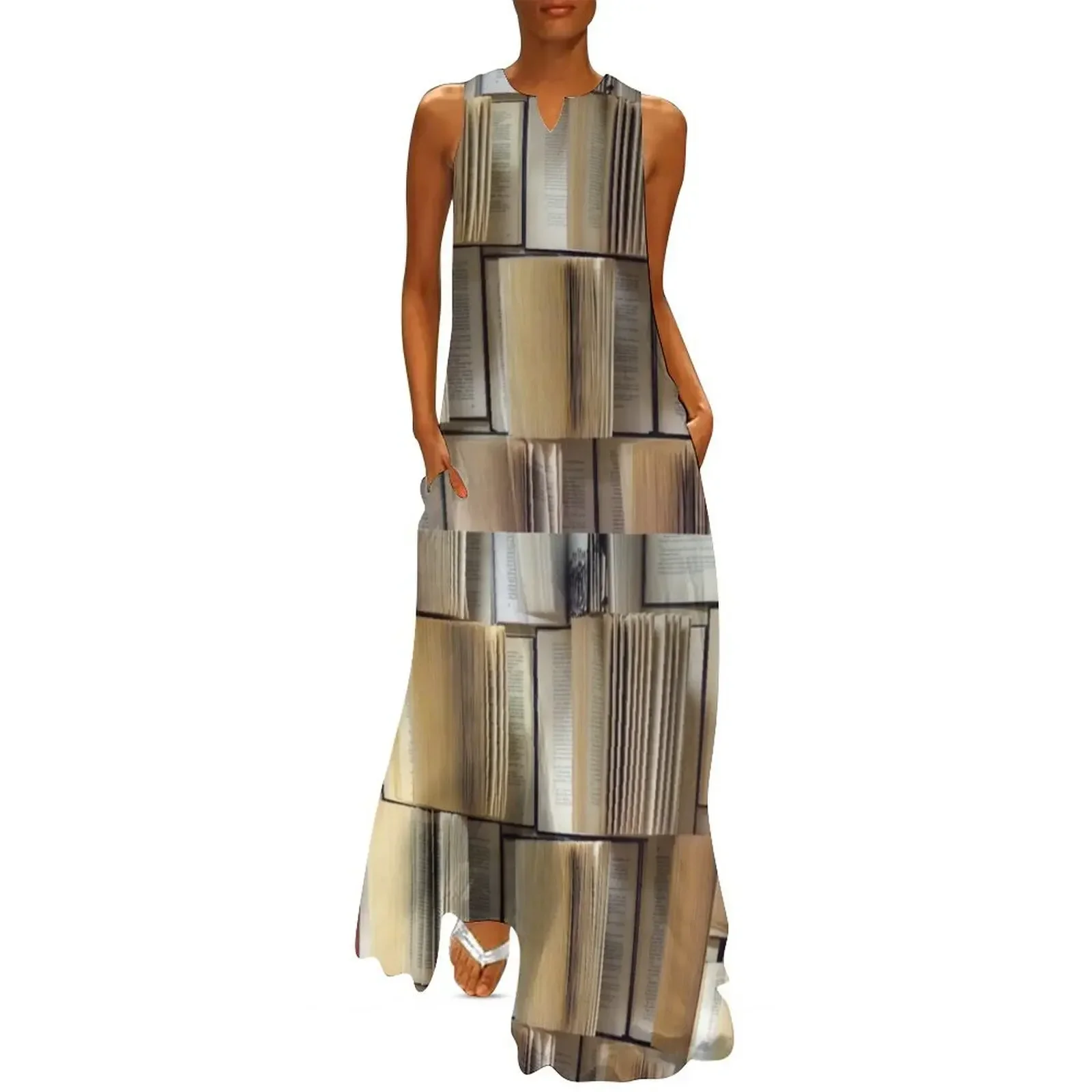 

Open Book Pattern Long Dress dresses korean style clothes birthday dress for women party dresses woman Dress