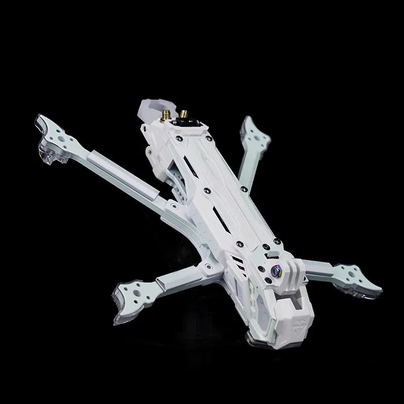 

TJRC J5 V2 5-дюймовая рамка из углеродного волокна FPV, совместимая с O4 Pro AirUnit/бело-фиолетовый градиент/Bluetooth, индивидуальная настройка световых эффектов