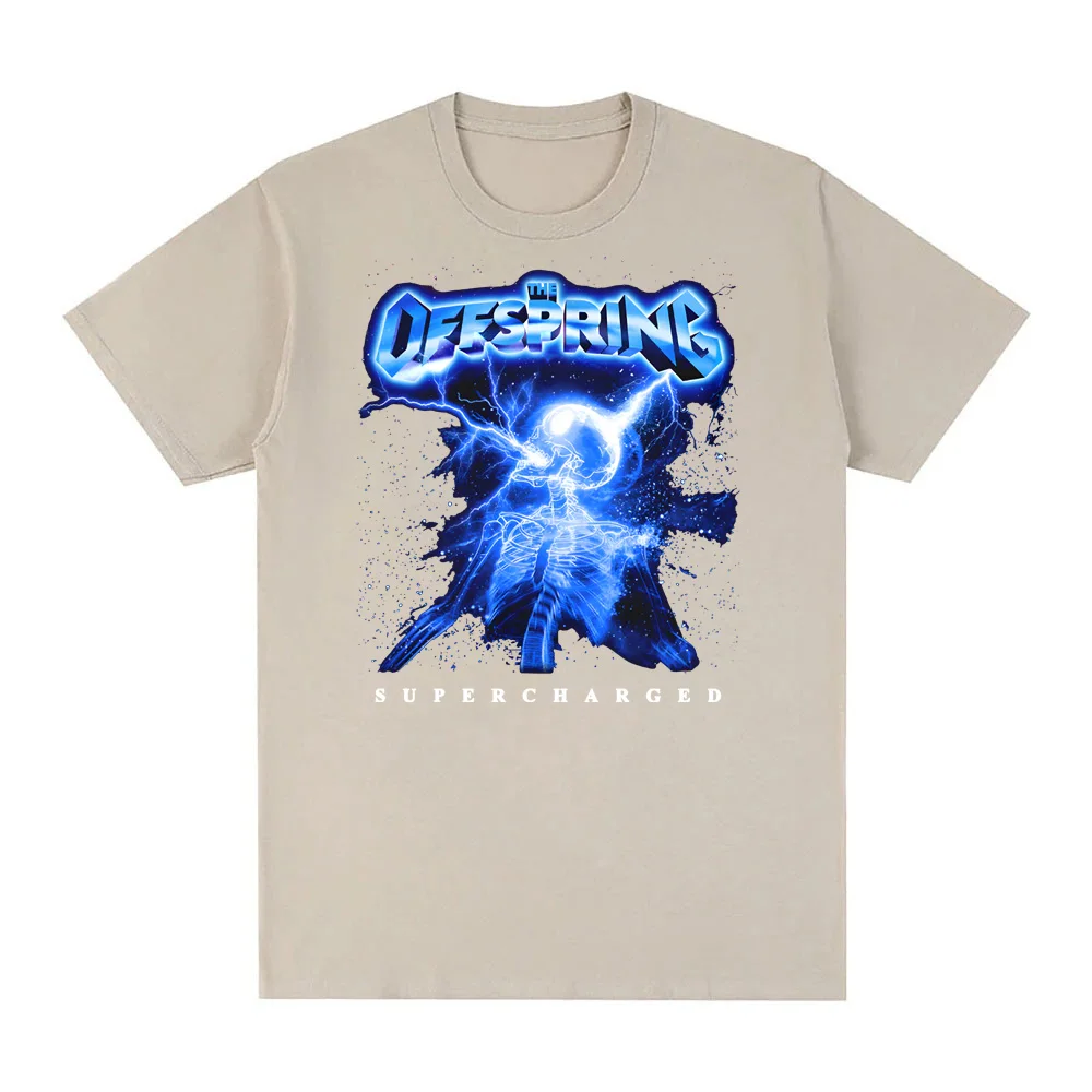Squelette suralimenté 2025 nouveau TEE The Offspring Grunge BAND t-shirt été Hip Hop t-shirt court 100% coton t-shirts de haute qualité