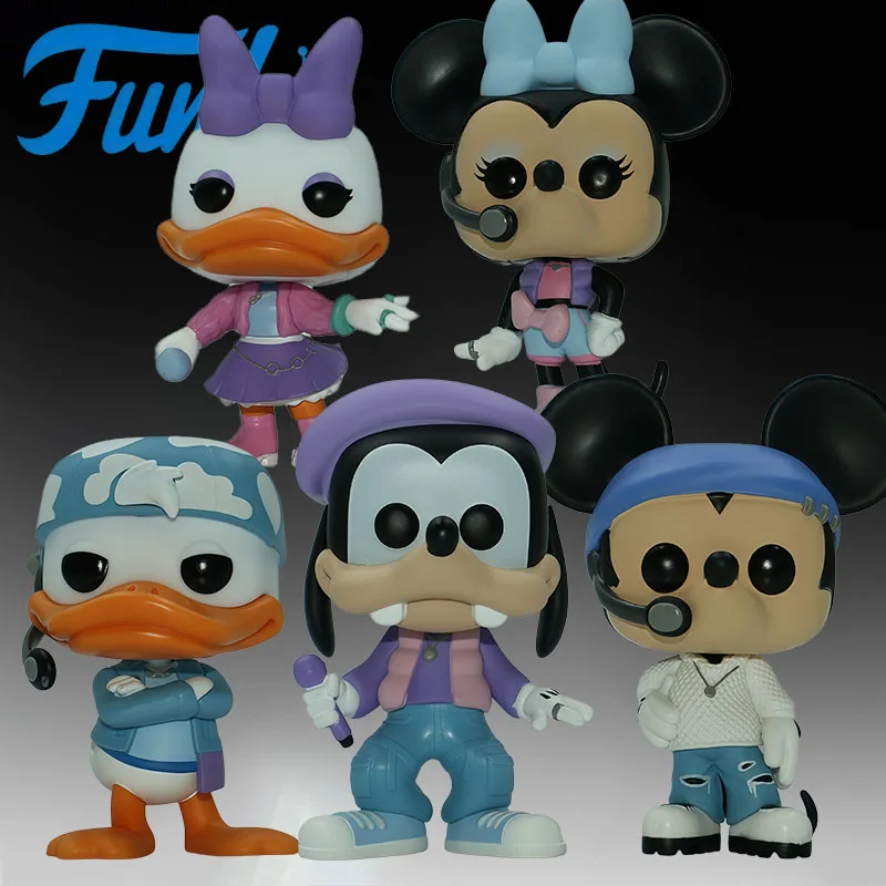 

FUNKO POP Original Disney Mickey Family Anime Action Figures Toys for Boys Christmas Gift Collectible Model Ornaments