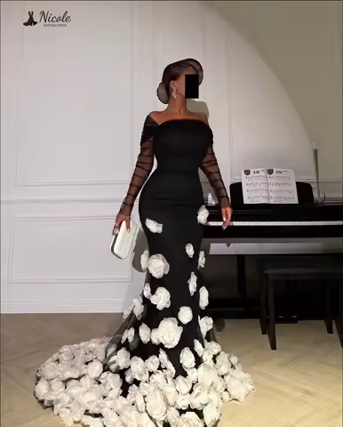 Nicole Square Leader Evening Dresses Woman Elegant Party Dresses for Women Luxury Evening Dress 2025 Custom Made Line A Prom