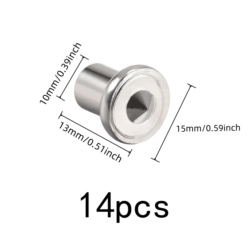 Precision Center Point 10mm Dowel Center Pins, 14 pcs, Woodworking Projects, Compact Portable for Carpentry Workshop