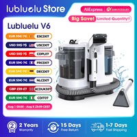 Powerful Carpet Cleaner Lubluelu V6  w/ 1.75L Dual Tanks, 5M Cord 1.7M Hose - Deep Clean Sofa Mattress Car Seat Pet Stains