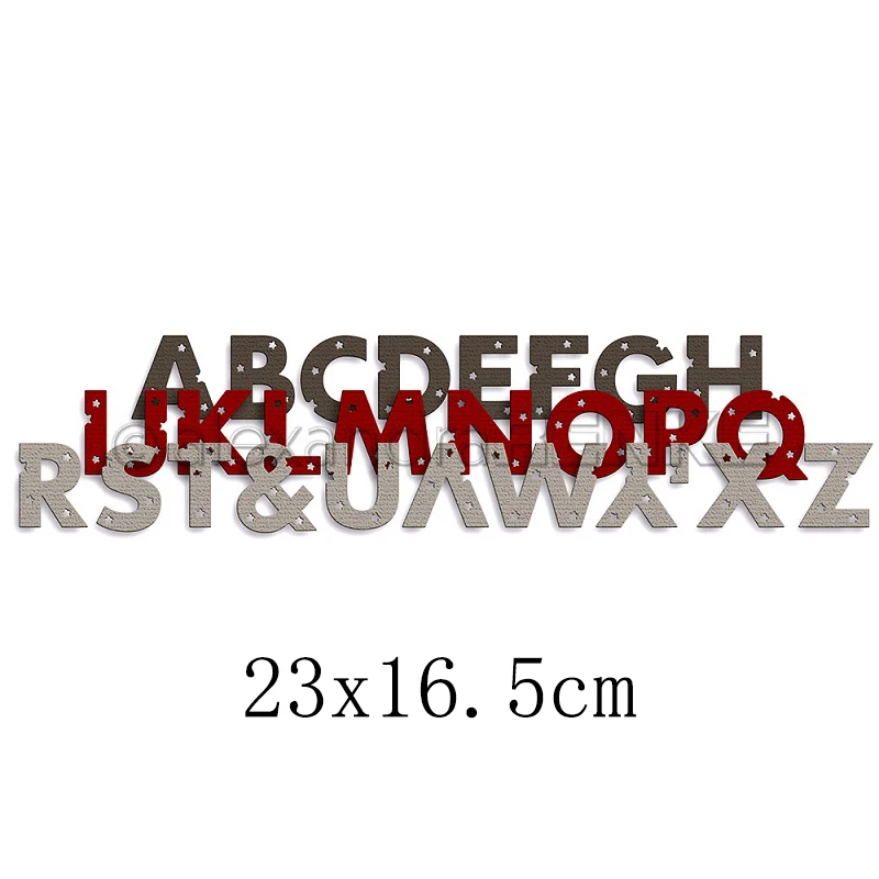 Piggy Craft Metall-Stanzformen, geschnittene Matrizenform, 2023, neue Buchstaben-Serie, Sammelalbum, Papierhandwerk, Messerform, Klingenstanzer, Schablonen