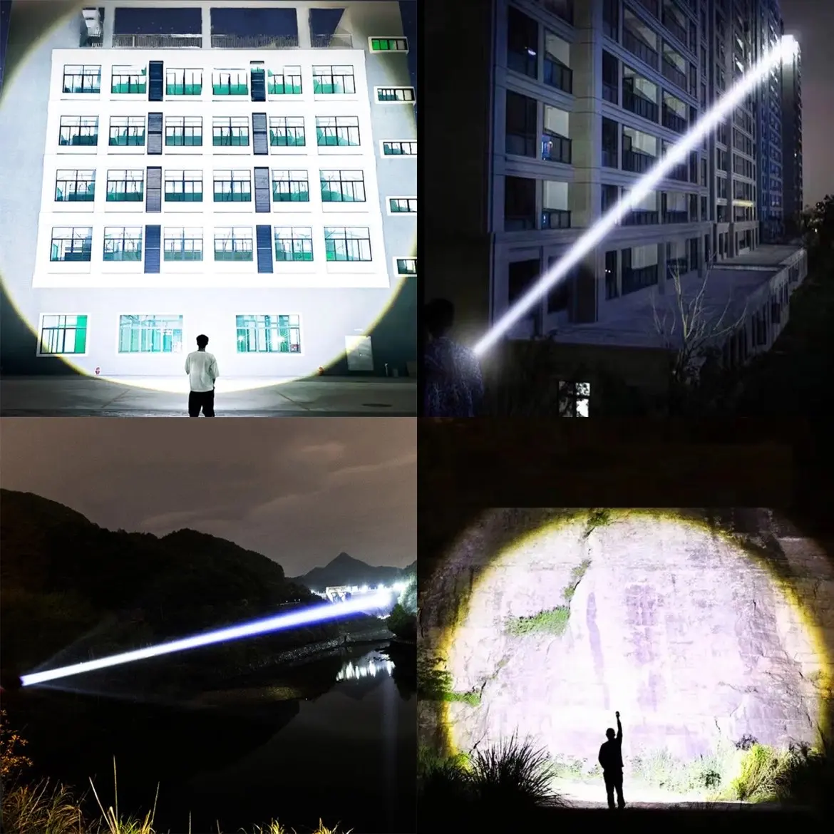 Ultra Powerful LED Flashlight 600W LED Super Bright Torch Rechargeable Lamp Tactical Lantern Long Battery Capacity Camping Light