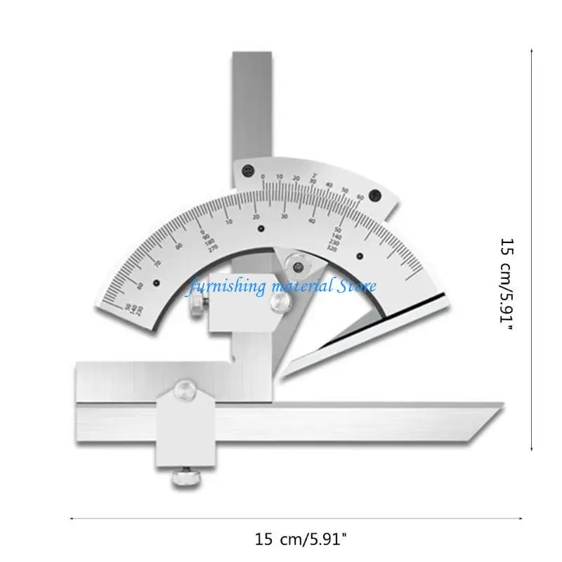 Y5GD 0-320/360 Degree Protractor Metal Finder- Ruler Woodworking Tools