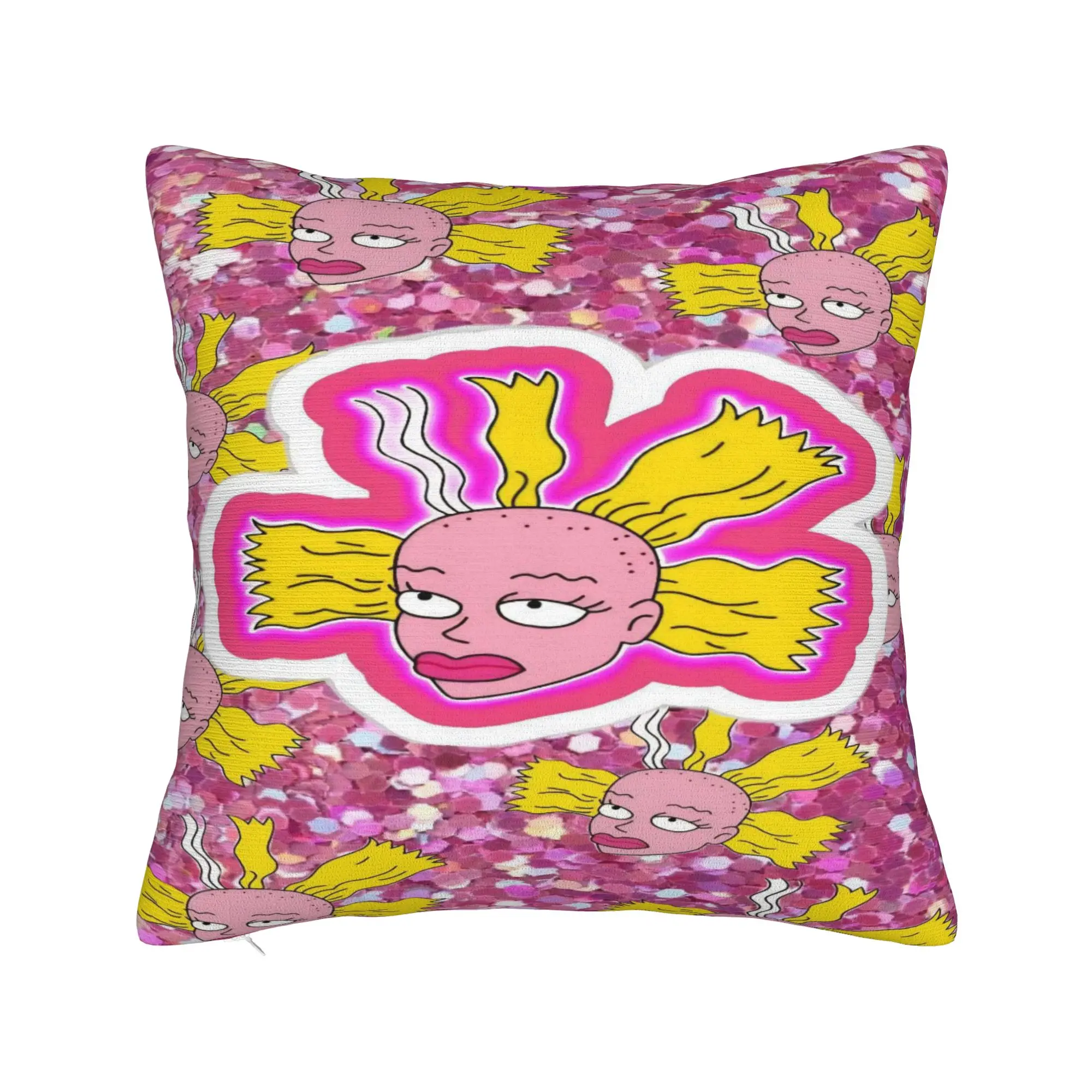 R-Rugrats Colorful Flower Pattern Pillow Case  Print Pillow Cover Vintage Pillowcases For Living Room Sofa