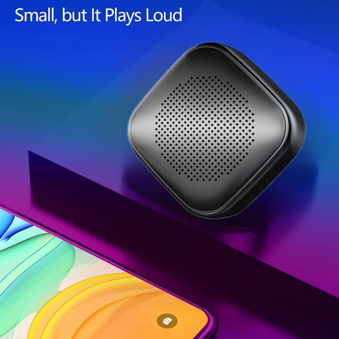 Черный беспроводной Bluetooth-динамик, высокая прочность, чистый звук, качественный Новый беспроводной Bluetooth-динамик для небольших людей