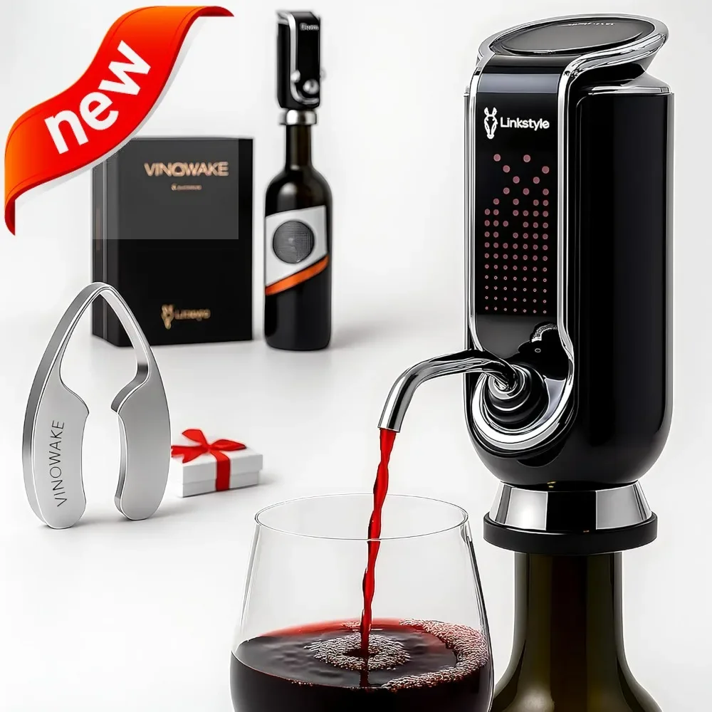 

3-in-1 Electric Wine Aerator, Dispenser, and Preserver for Enhanced Taste and Serving