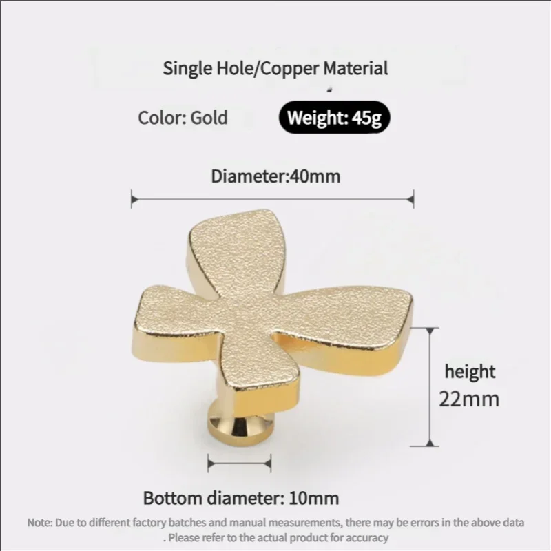 الأوروبية الإبداعية شخصية فراشة مقبض خزانة المواد النحاسية خزانة عالمية خزانة خذاء باب خزانة ملابس مقبض اليد #6