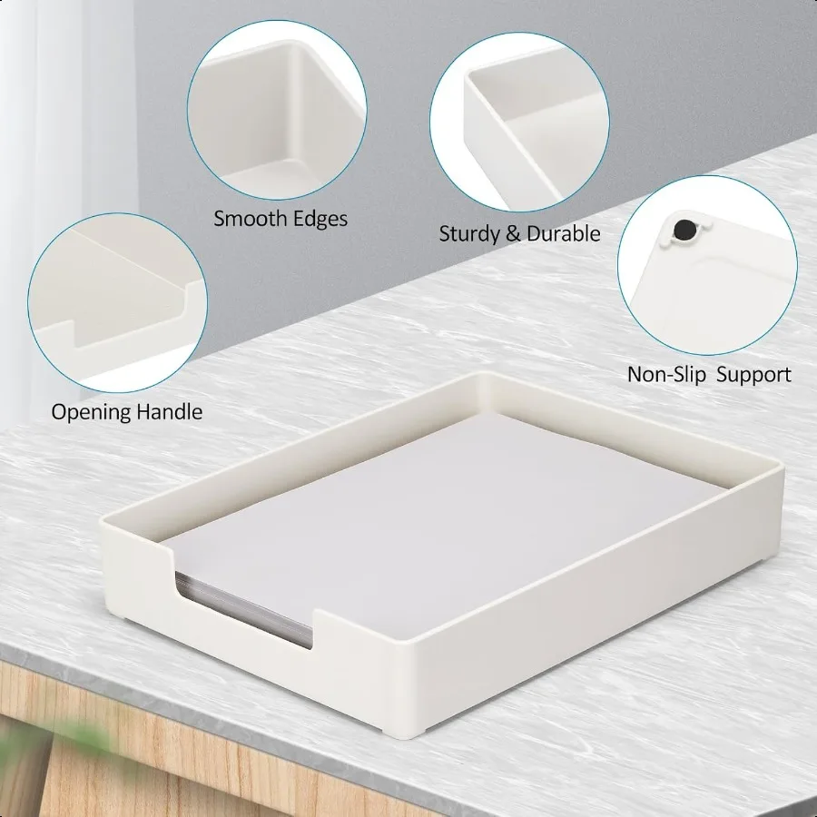 Поднос для писем, органайзер для бумажного лотка для стола, штабелируемый лоток для писем, держатель для бумаги, органайзер для файлов для офисных пирогов, школьный домашний стол A