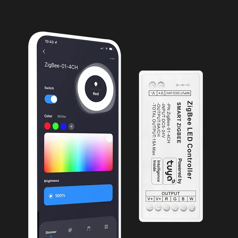tuya-zigbee-smart-life-app-casa-dc-plug-12v-24v-6a-dimmer-led-controlador-de-faixa-de-luz-xiaomi-alexa-botao-interruptor-cob-montado-na-parede
