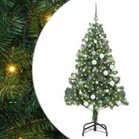 vidaXL Artificial Christmas Trees with 300 LED Green 180 cm PVC