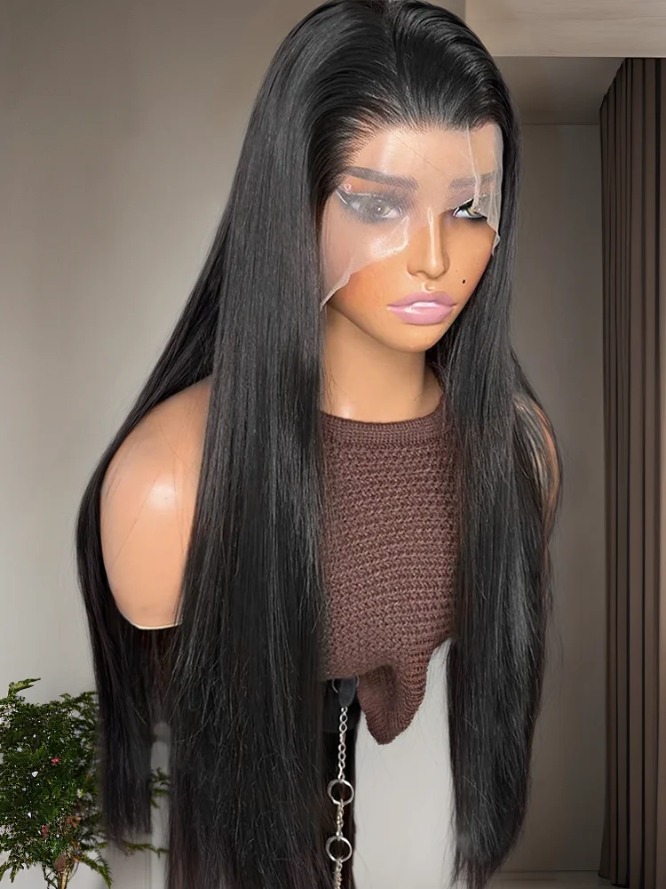 

13x4 13x6 HD Lace Front Human Hair Wigs Bone Straight Transparent Lace Frontal Wigs Pre Plucked 5x5 Pre-Cut Lace Closure Wig