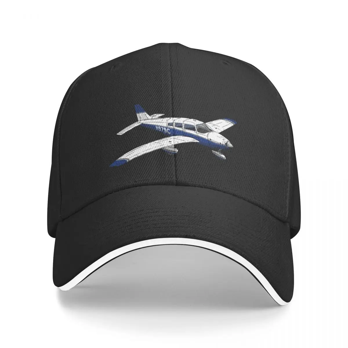 Piper Archer N979C Baseball Cap black Beach Hats For Men Women's