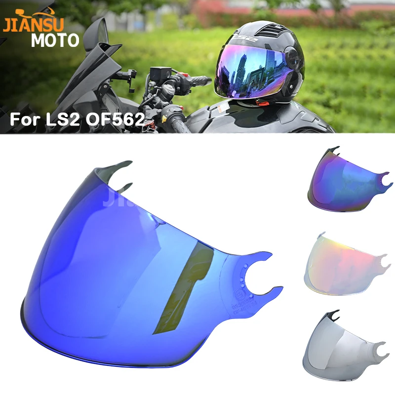 

Colorful Unisex Visor Helmet Visor Replacement Visor Motorcycle Accessories Easy-Installation Suitable for OF562 Durable