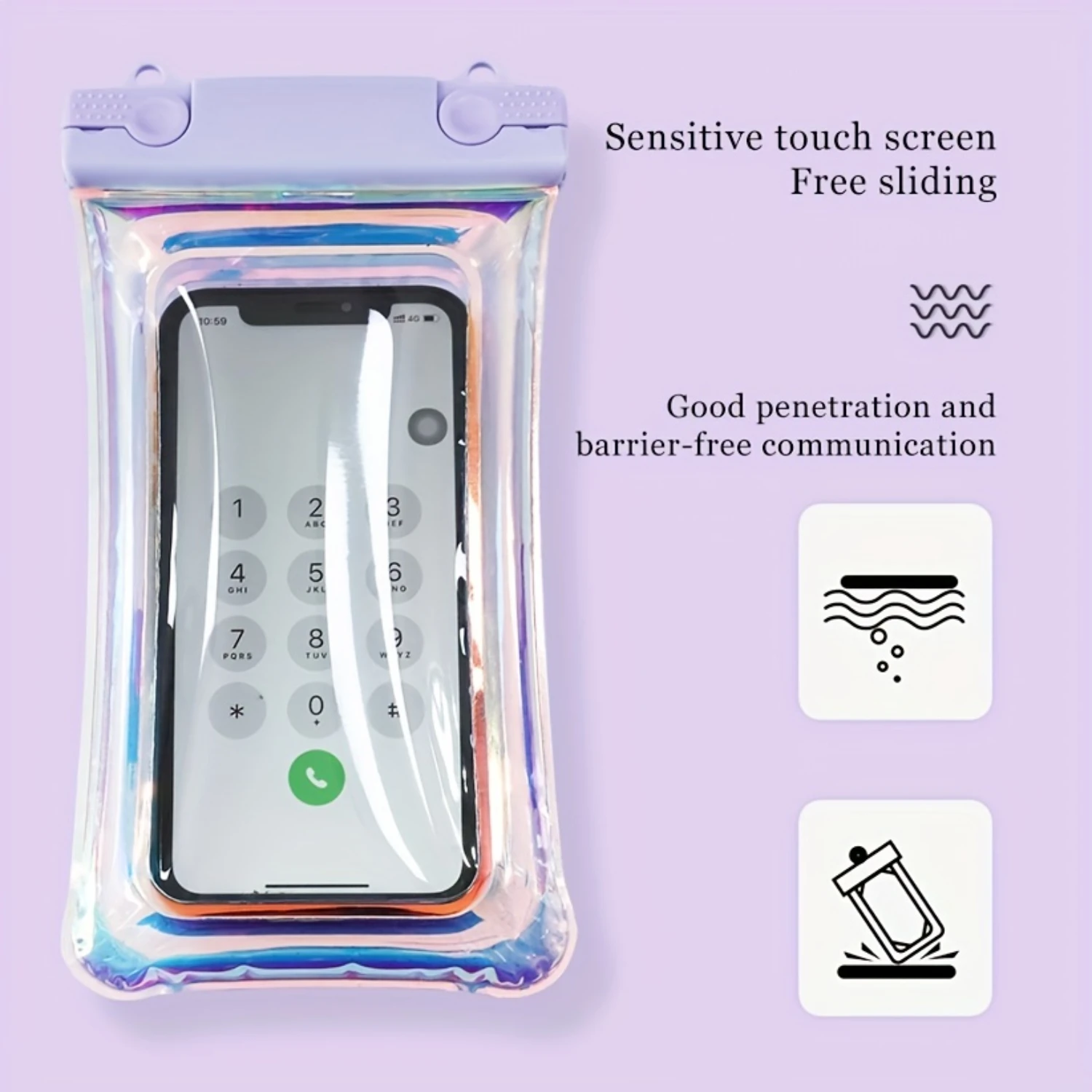 Stay Connected While Swimming  Unisex Waterproof  Screen Phone Pouch