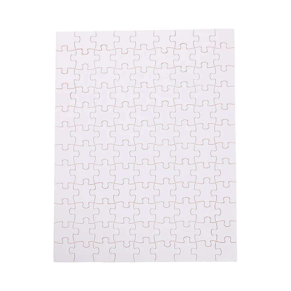 5 Sheets Heat Transfer Puzzle Blank Wooden DIY Sublimation Jigsaw for Personalized Gift Family Party Game Brain Teaser