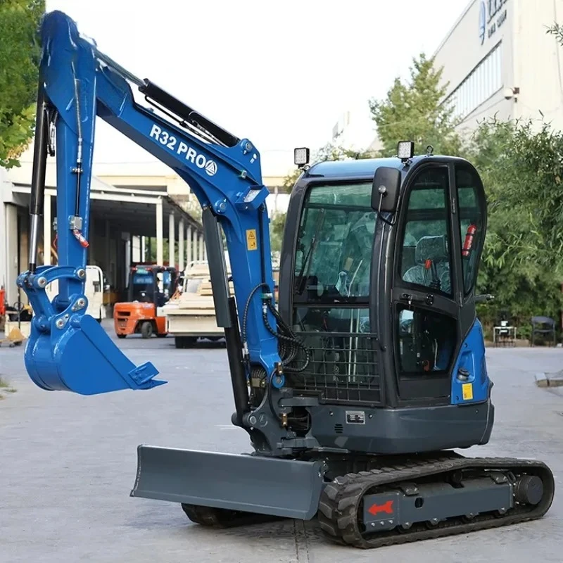 حفارة صغيرة لتحريك الأرض المنزلي، الزراعي، استخدام البستان، متعددة الأغراض، إيداع الكابينة المصغرة لحفارة الخطاف #1