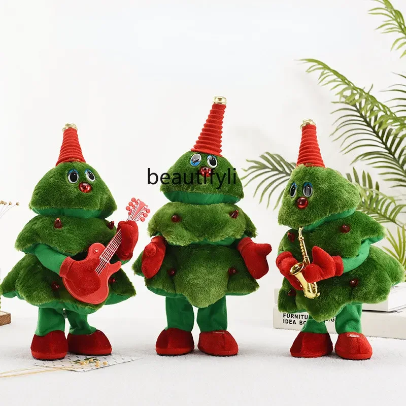 

yj Dancing Christmas Tree Will Move Funny Birthday Gift Decoration