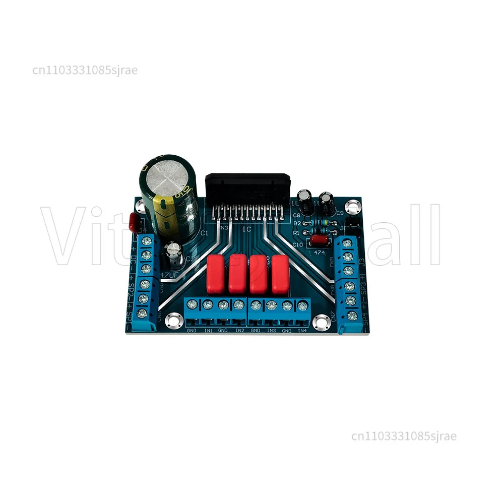 اوديوفيلي الصف أربع قنوات TDA7388 مكبر كهربائي مجلس 4-قناة سيارة مكبر كهربائي مجلس 4X41W يدعم ستيريو #3