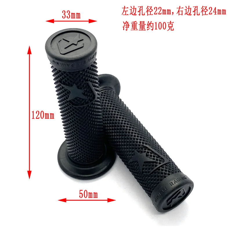 A Pair Motorcycle Handlebar 7/8\'\' 22MM Universal Motorbike Grips Handles Modification Accessories Non-destructive Installation