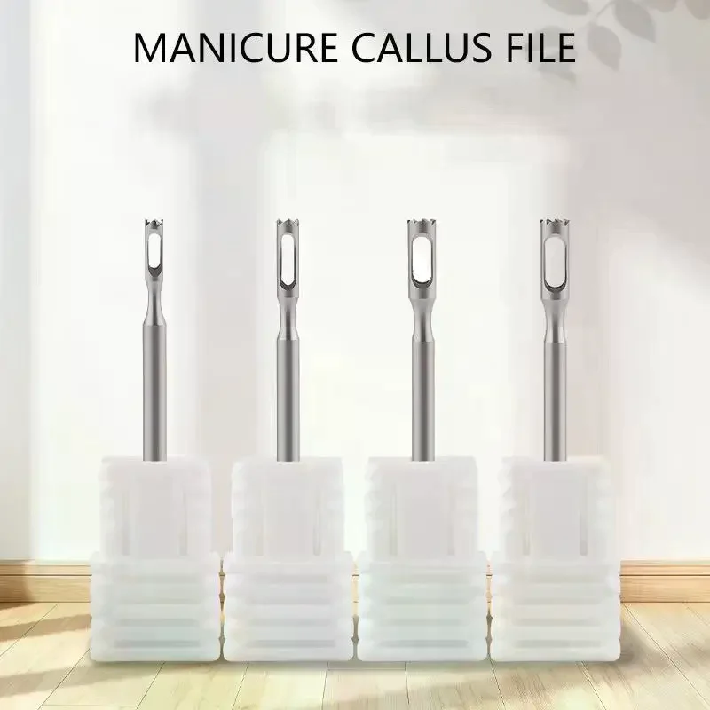 Tungsten Steel Pedicure Drill Bit Clavus Corn Remover Cuticle Cutter For Pedicure Drill Rotary Burr Bit Foot Care Tools