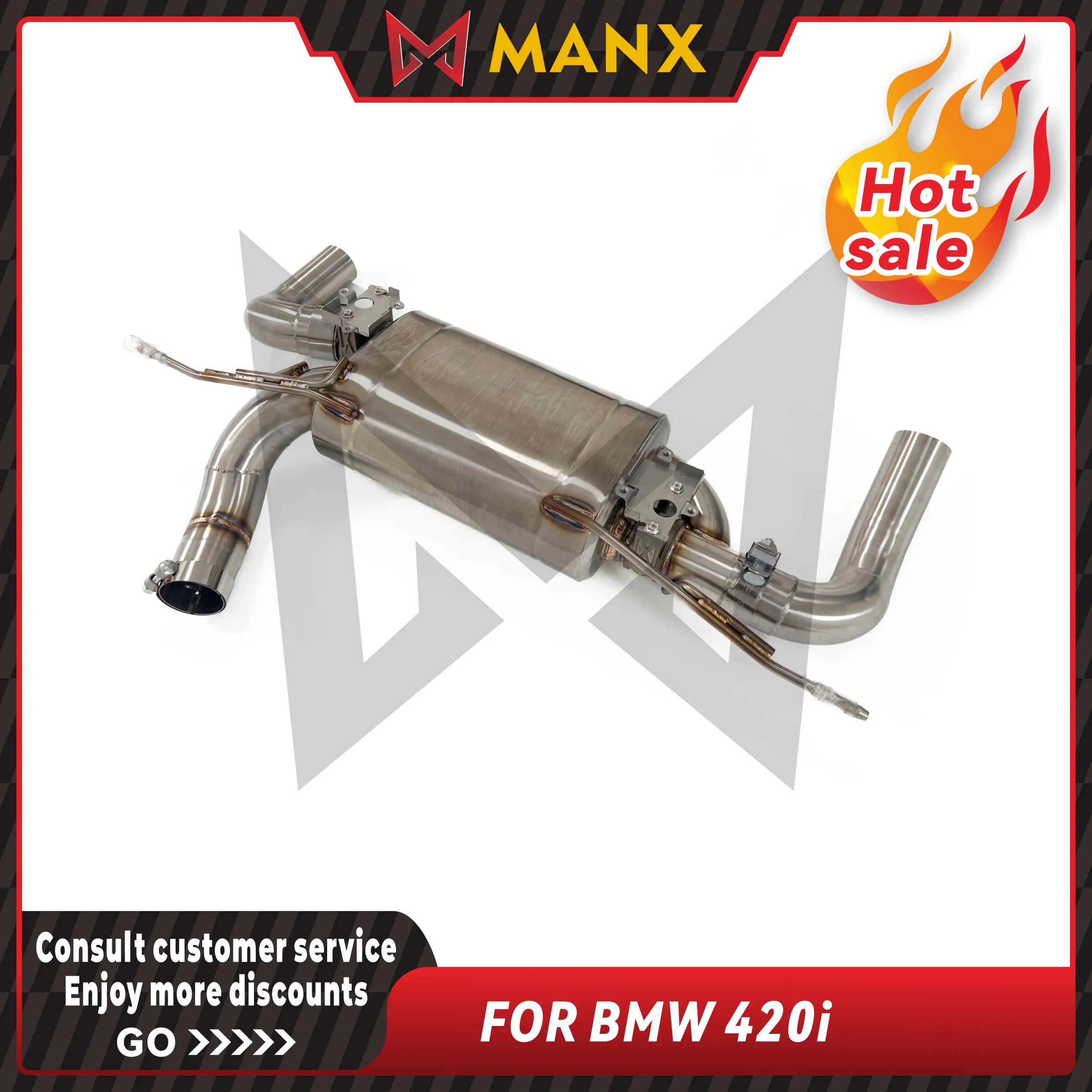 

Valved Exhaust for BMW 420I 2019 With original valve Stainless Steel Cat-Back System Sport Deep Sound Muffler