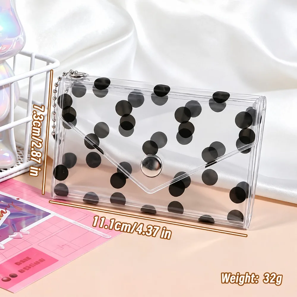 Stylish Starlight Glitter Finish Card Holder Transparent Multi-Purpose Coin Purse PVC Coin Wallet Travel