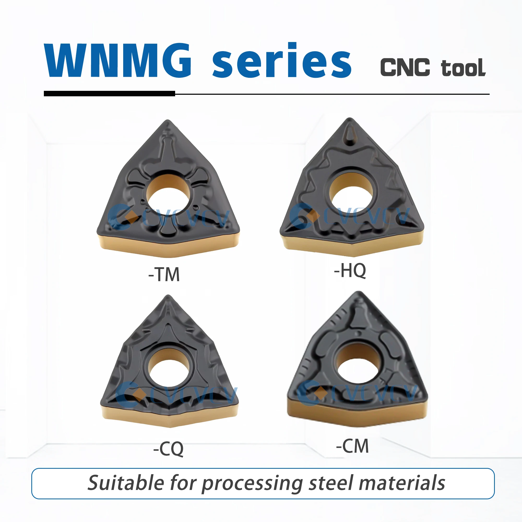DESKAR Controllo numerico Tornio CNC originale al 100% bicolore WNMG080408 080404 080412TM CM HQ CQ TF9218 Utilizzato per la lavorazione dell'acciaio Par