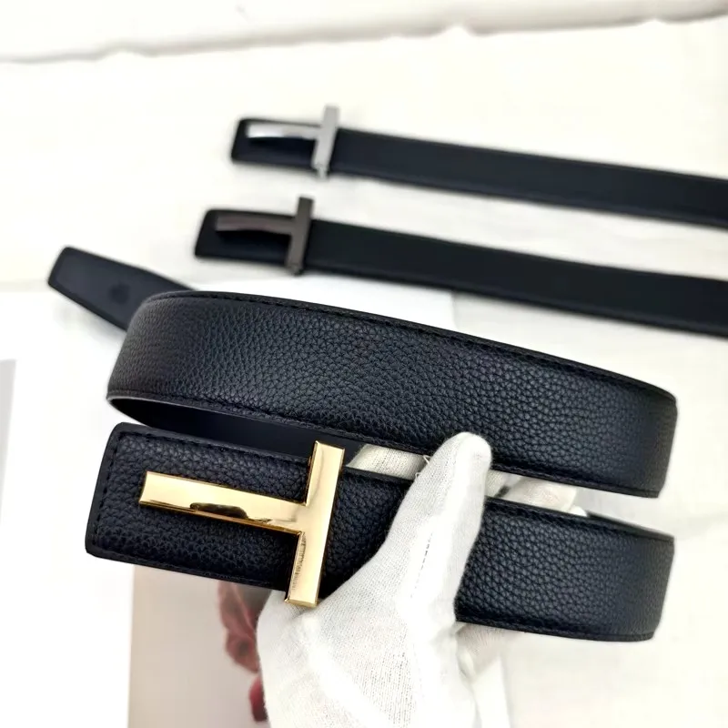 2025 High Quality 3.8cm Leather Business Men Belt Luxury Brand Designer famous Belts for men Jeans Strap Male Metal Buckle belt
