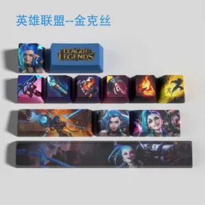 League of Legends oyun mekanik klavye özel KeyCaps boya süblimasyon ısı SAVUNMA ÜRÜNÜ, RGB ışık Oyun Dizüstü Bilgisayar, Oyun keycaps Klavye oyun corsair'inizdeki en iyi 10 satış-no. 6