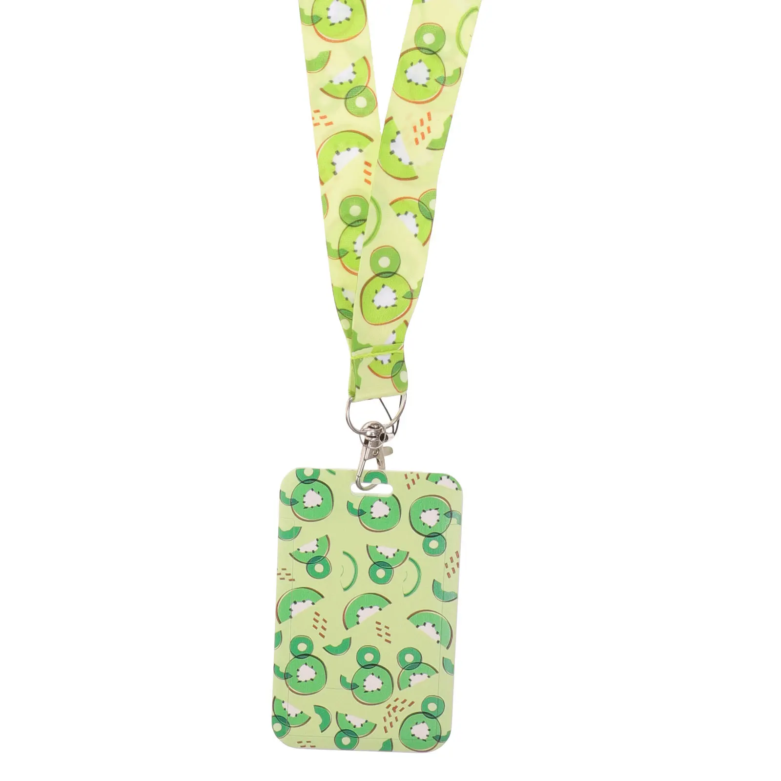 

Fruit Pattern Id Badge Holder Lanyard Safe Versatile for School Office Home Outdoor Perfect Gift Teachers Students