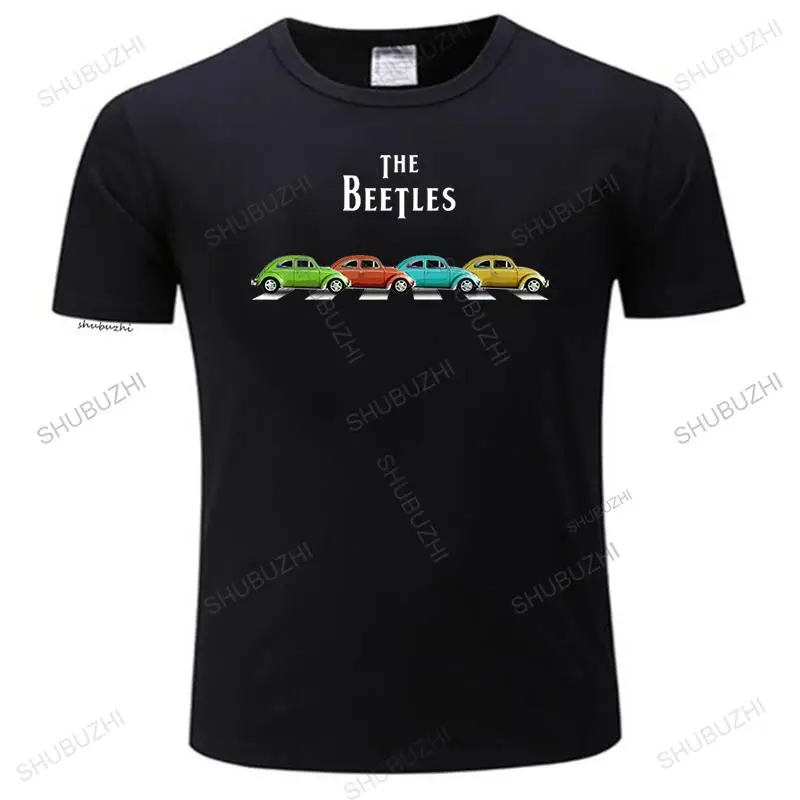 men's summer high quality t shirt Classic Vintage Buggy Car The Beetles Old Bugs Lover unisex fashion crew neck t-shirt black