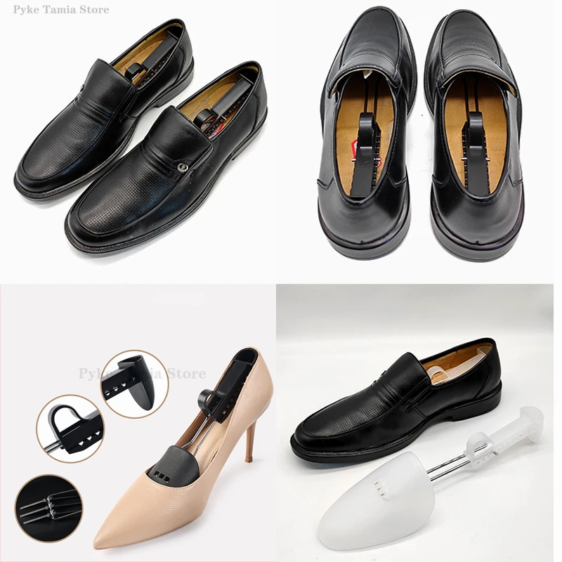 1 Pair Plastic Shoe Tree Shaper Shapes Stretcher Adjustable Length Shoe Brace for Women Men Leather Shoes Sneaker Boot Holder