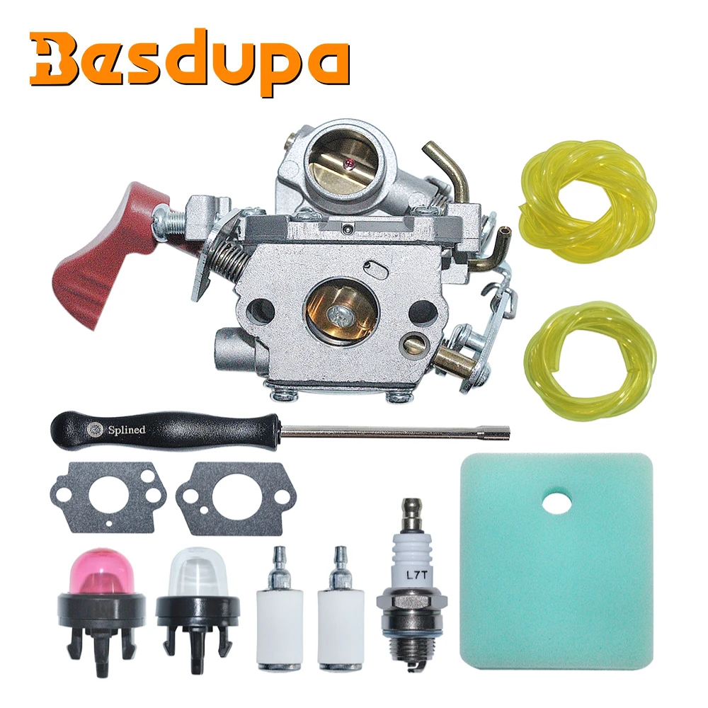 C1M-W44 Carburetor Kit for Craftsman Poulan 33CC PP333 PP330 PPB330 PP133 PP335 PPB335 PP338PT Pro Gas Trimmer 545008042