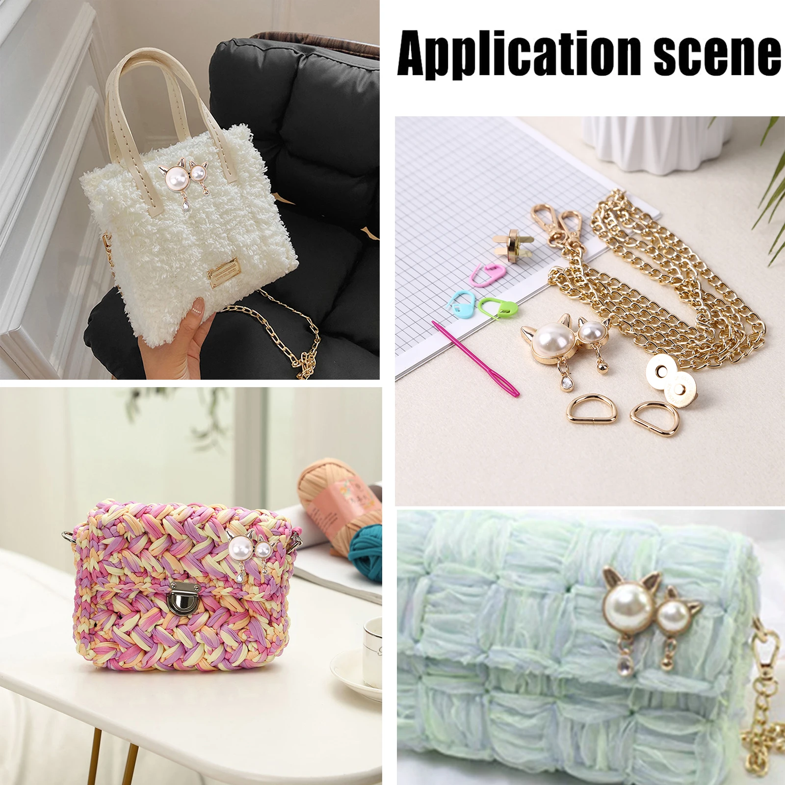 لوحة شبكية بيضاء لأكياس النسيج قطعة محبوكة لتقوم بها بنفسك المواد المنسوجة مساعد الحياكة حقيبة من القماش لوح شبكي ملحقات الخياطة