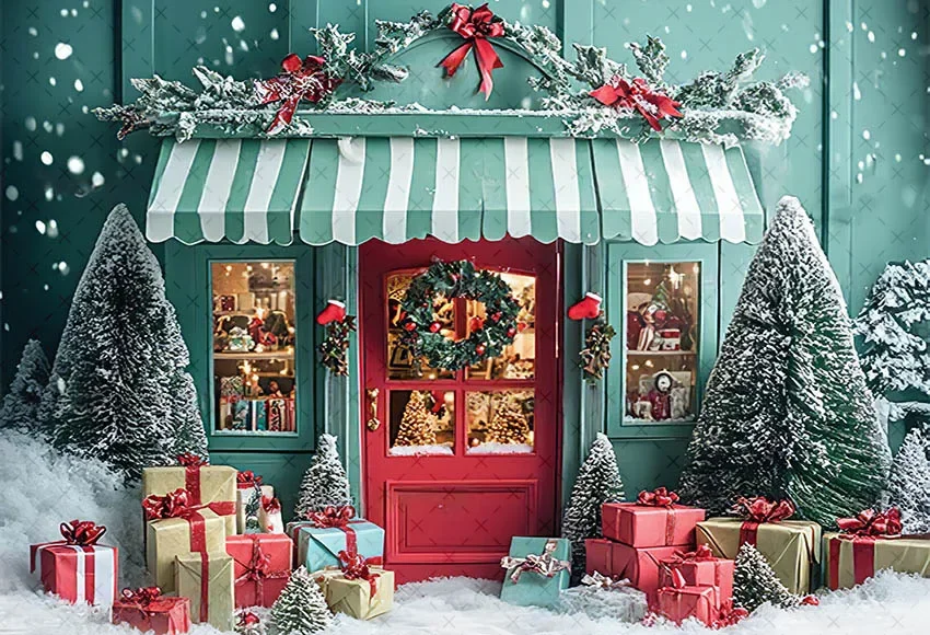 خلفية تصوير Mehofond ، الشتاء ، متجر الكريسماس ، نافذة ، مدفأة ، شجرة عيد الميلاد ، طفل ، ديكور صورة عائلية ، خلفية ، استوديو صور