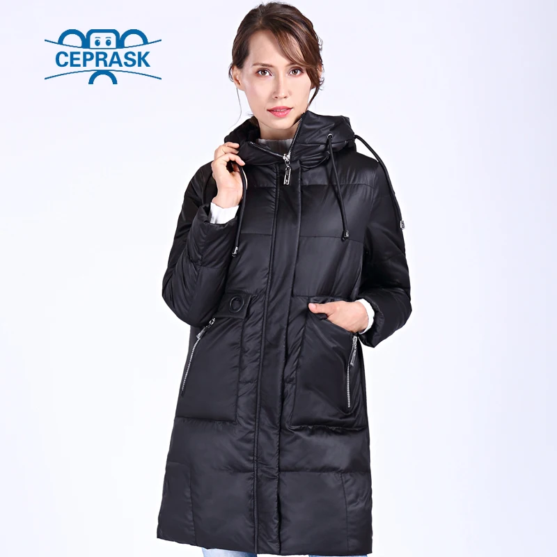 CEPRASK 2023 New High Quality Winter Jacket Women Outerwear 6XL Long Bio fluff Women\'s Parka Winter Coat Hooded Warm Down Jacket