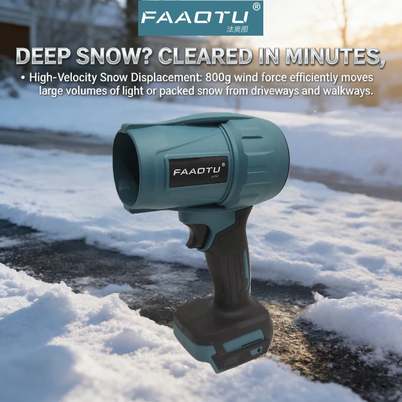 FAAOTU 30000RPM Violent Blower Turbo Jet Fan 18V Electric Air Duster Wind Speed Turbo  Cleanin Tool forDWbattery