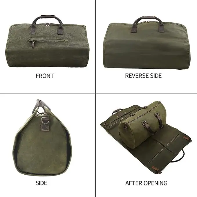 Hot selling suit storage bag, two piece set, foldable, large capacity detachable portable business duffle garment travel bag