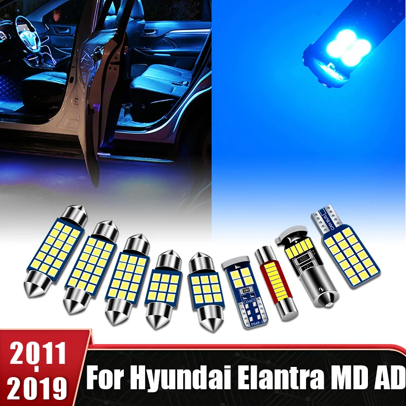 Voor Hyundai Elantra MD AD 2011 2012 2013 2014 2015 2016 2017 2018 2019 4 stuks Auto LED Verlichting Leeslampen Kofferbak lampen Accessoires